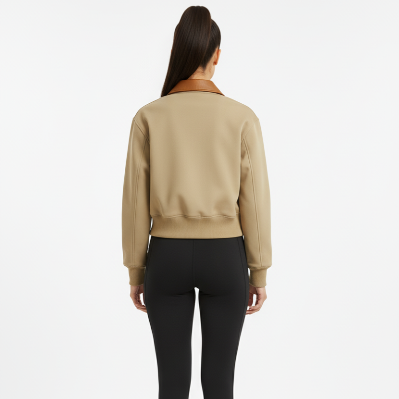 Urban Chic Bomber – Iconic Cropped Jacket