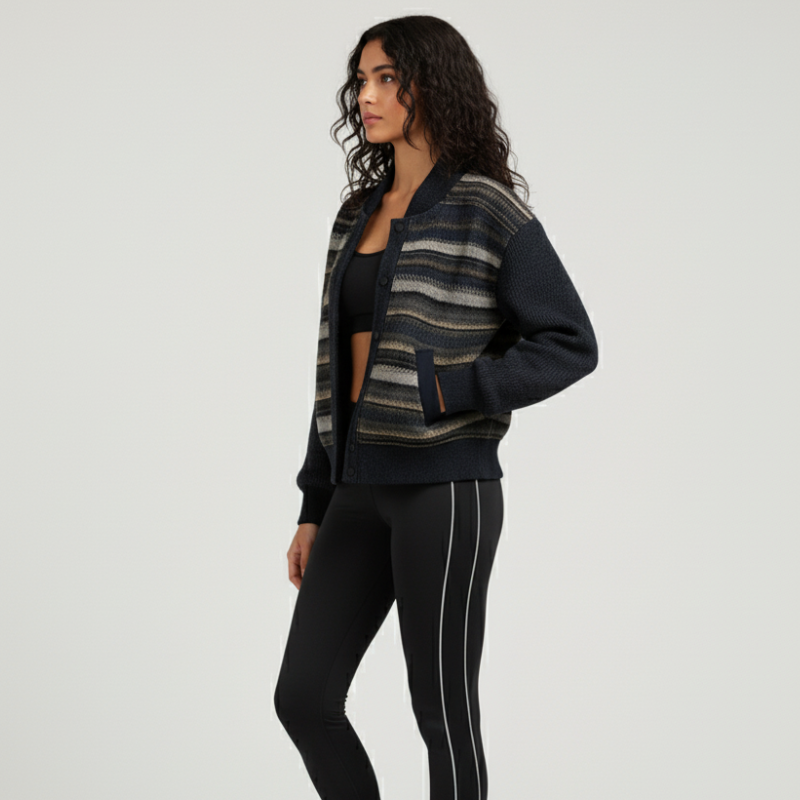“Graphic Layers” Jacket — Intelligent Texture, Modulated Elegance