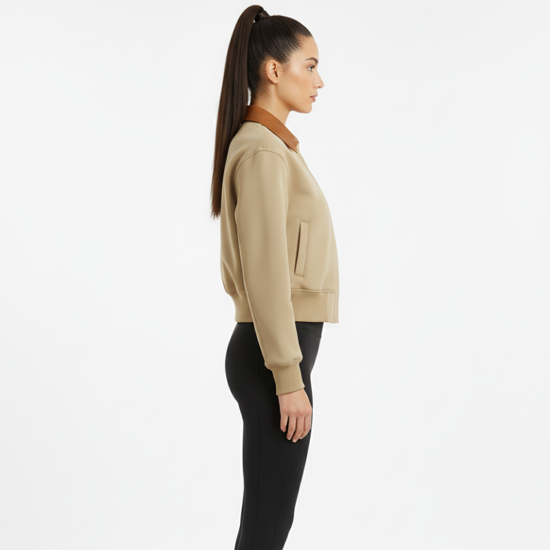 Urban Chic Bomber – Iconic Cropped Jacket