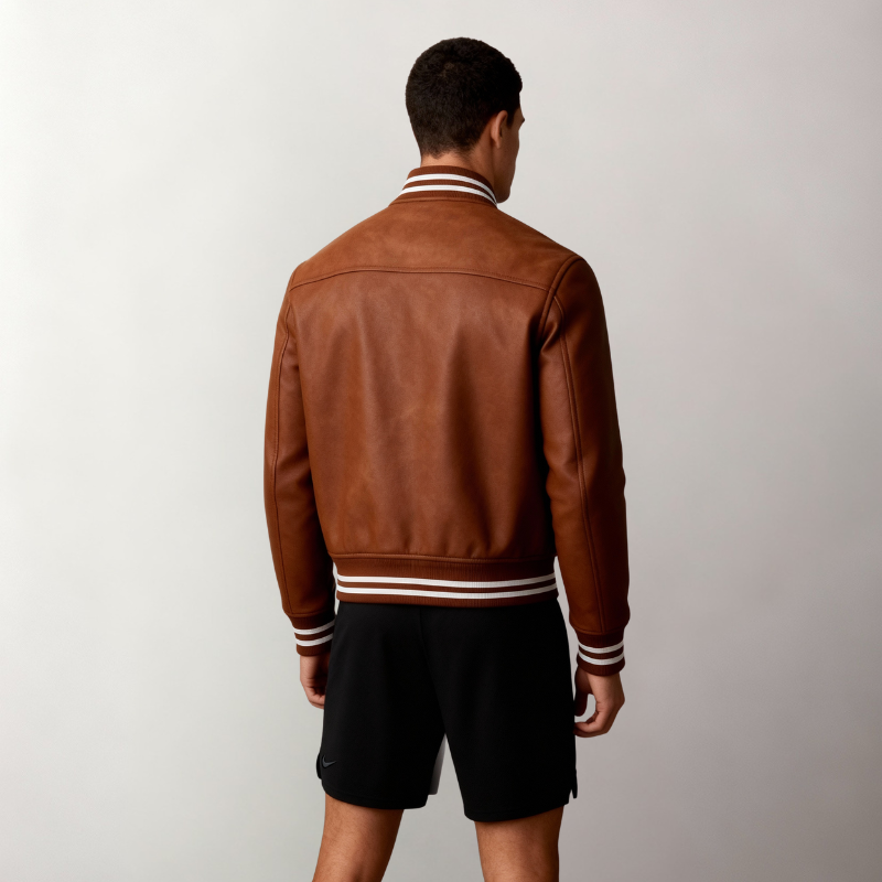 GemMotion – Bomber Varsity in Pelle