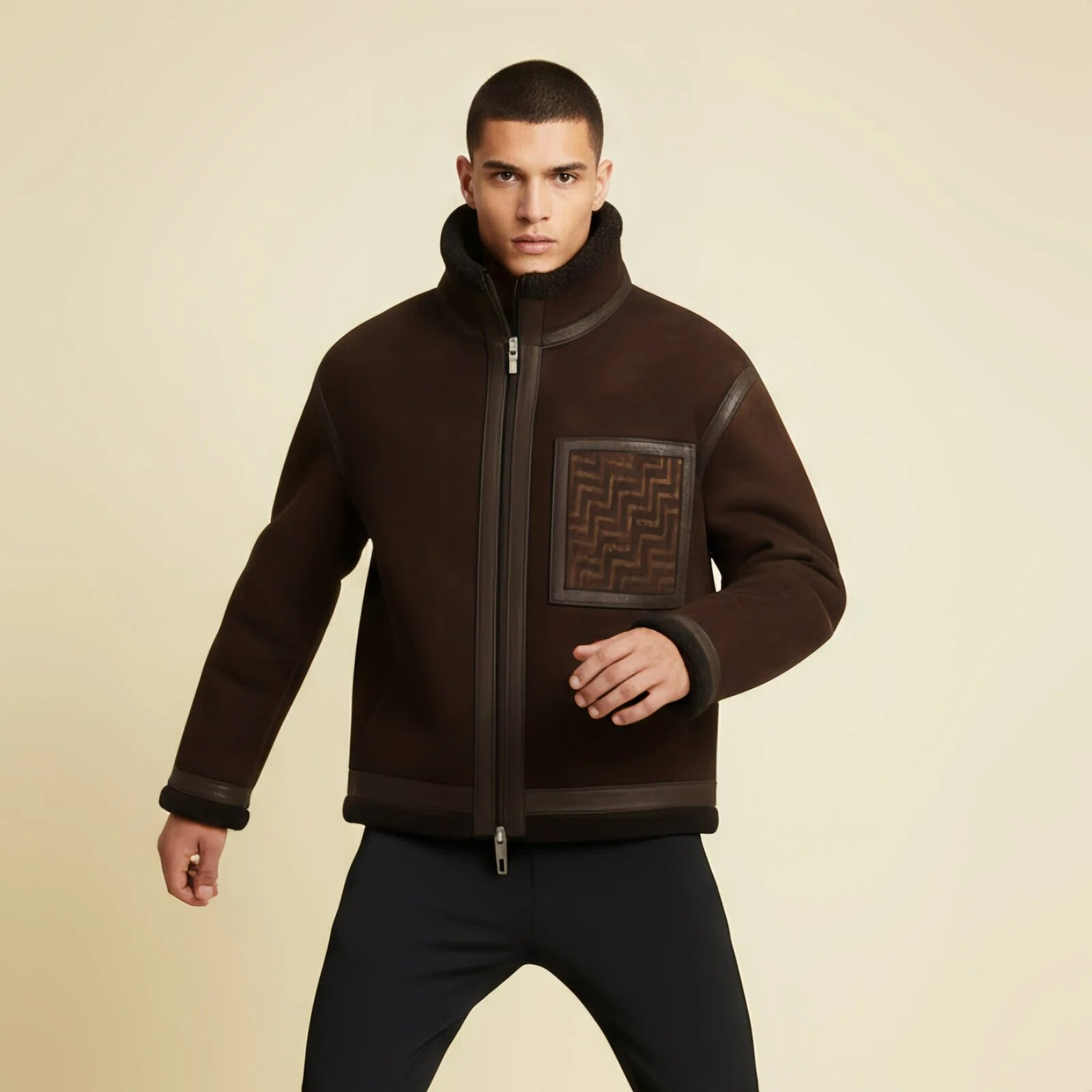 Clancomfort Sportiva – Bomber in Shearling e Pelle d’Agnello