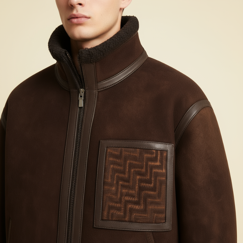 Clancomfort Sportiva – Bomber in Shearling e Pelle d’Agnello