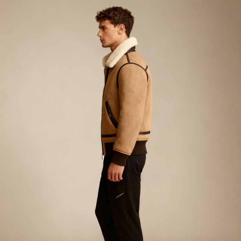 Aviator Comfort Teddy – Giacca Shearling Artigianale