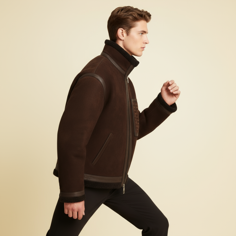 Clancomfort Sportiva – Bomber in Shearling e Pelle d’Agnello