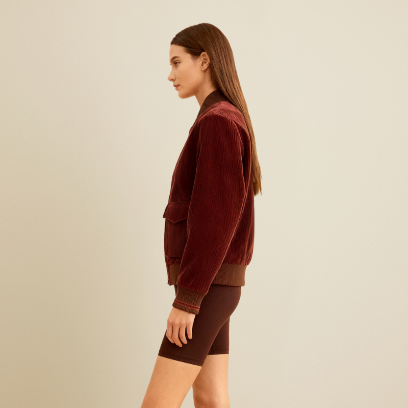 Vintage Edition – Bomber in Velluto a Coste Riciclato