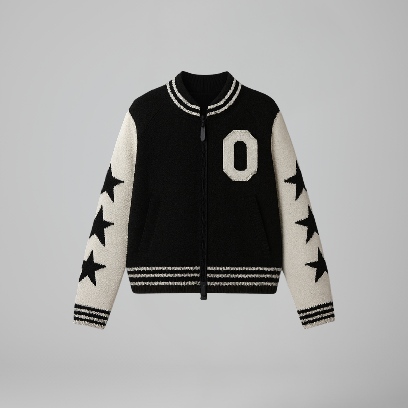 Varsity Bold – Retro-Chic Sports Bomber Jacket