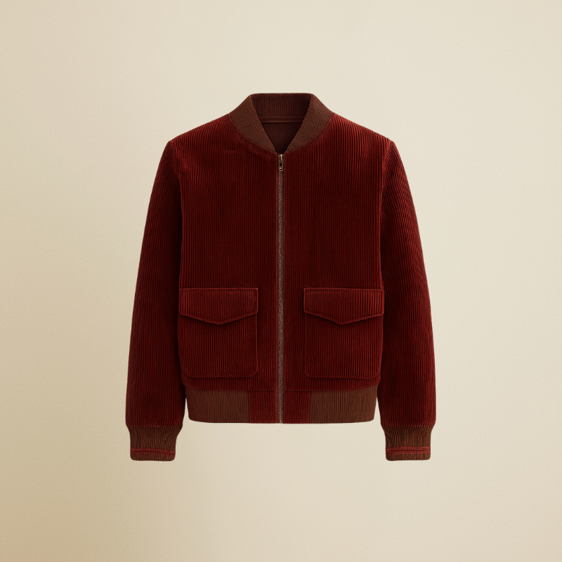 Vintage Edition – Bomber in Velluto a Coste Riciclato