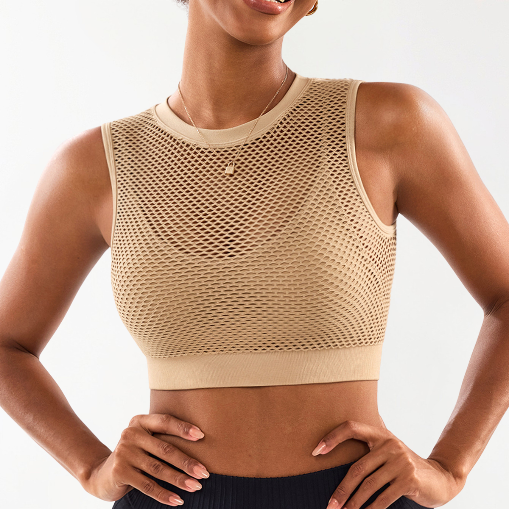 Top Sportivo Seamless con Schiena Scoperta