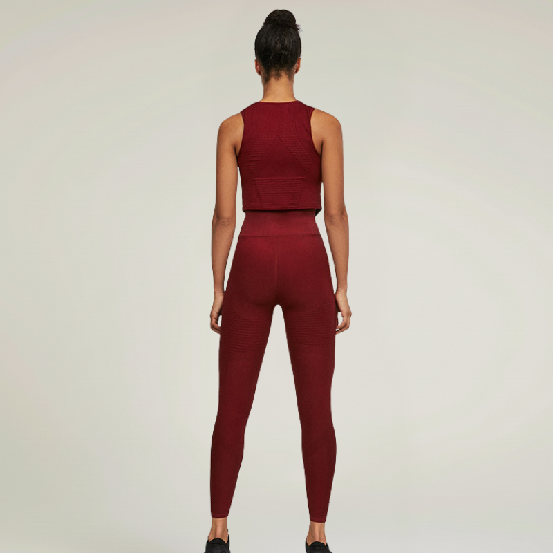 Seamless Striped Yoga Suit – Performance e Stile Senza Compromessi