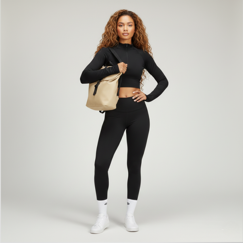 Urban Premium — Zaino Casual Impermeabile in Pelle Pu Vegana