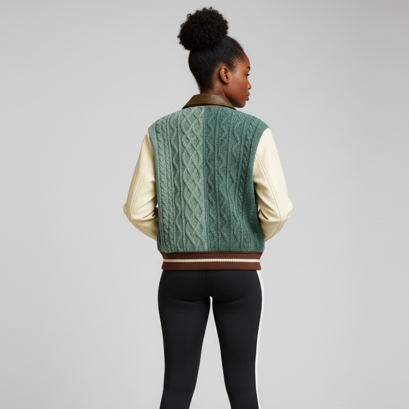 Aran Sport – Technical Bomber Jacket with Cable Knit