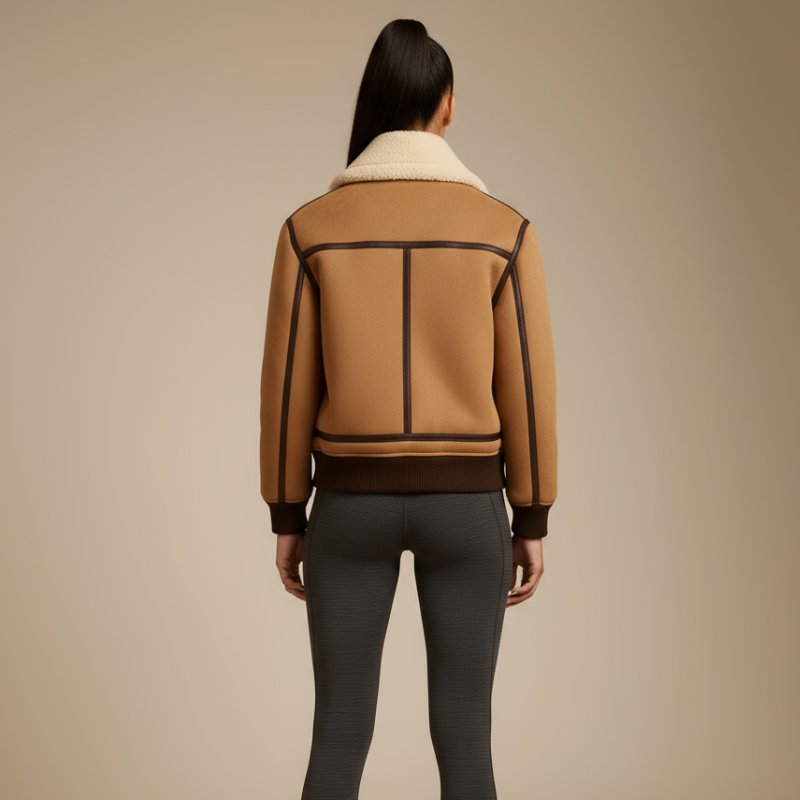 “Terra Loop” – Shearling leather bomber jacket