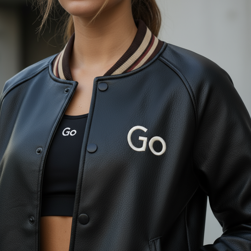 Go Active – Varsity in pelle e pile tecnico