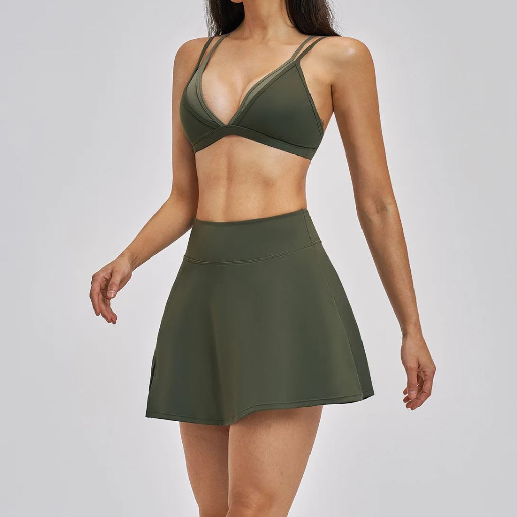 Reggiseno Sportivo Push-up Shockproof Color Blocking