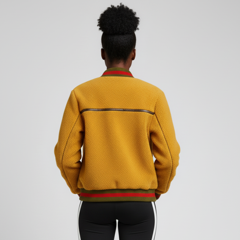 GO Bold – Giacca tecnica in bouclé con dettagli heritage