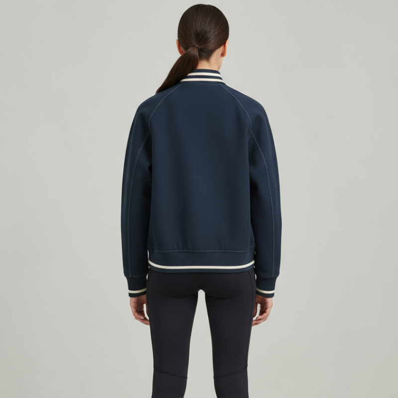 Varsity Vibes – A technical bomber jacket with timeless style