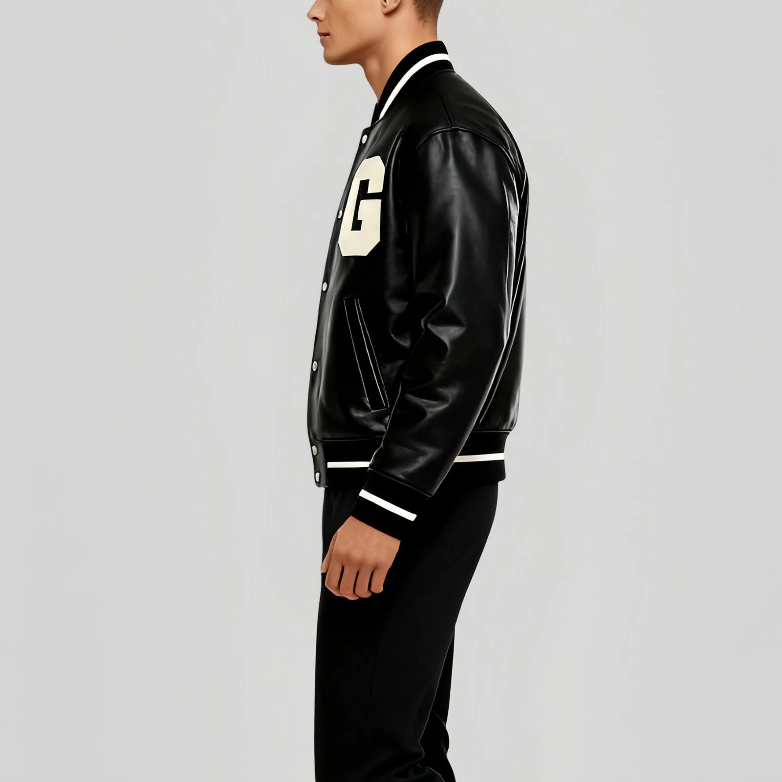 Varsity Prestige - Veste emblématique 100 % cuir