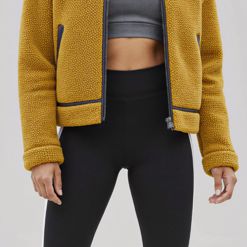 ActiveCozy – Technical Teddy Mustard Jacket