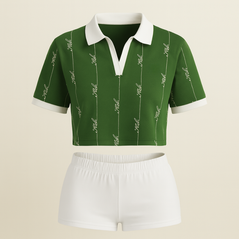 Set “Verde Ritmico” – Eleganza sportiva, spirito urbano