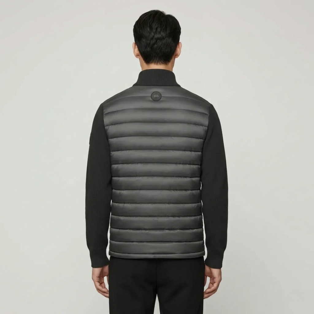 Quilted Hybrid Bomber