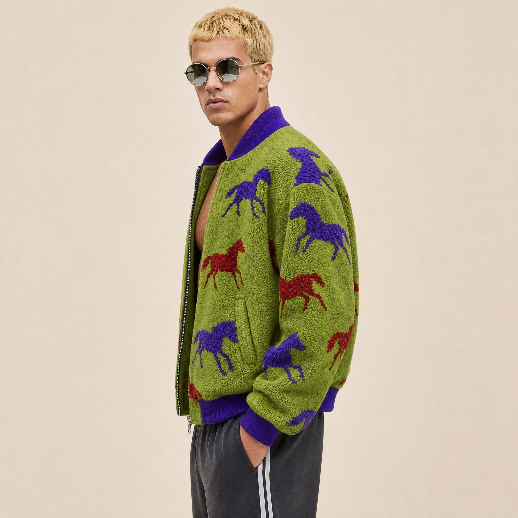 Bomber in Lana Merino e Mohair