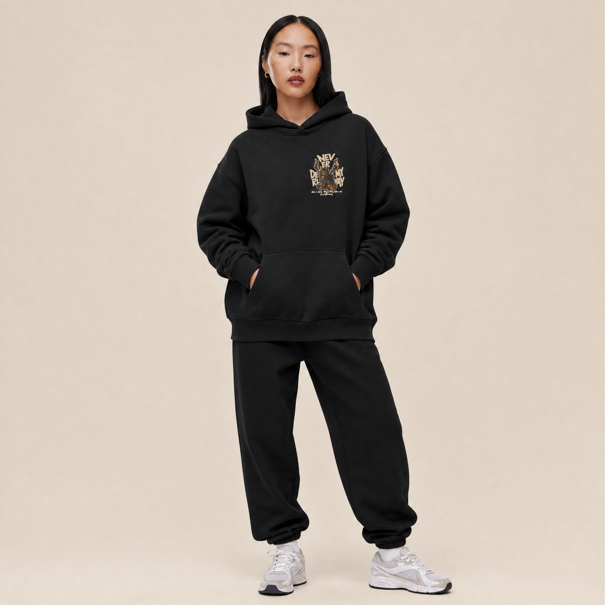 Cat Graphic Hoodie