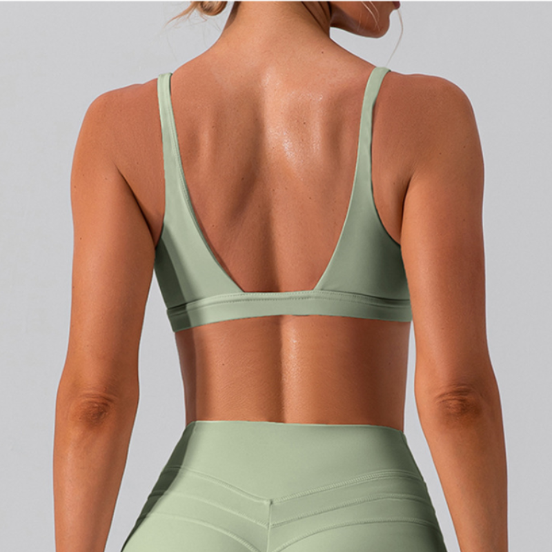 Nude Feel Shockproof Yoga Bra – Sports Vest aderente