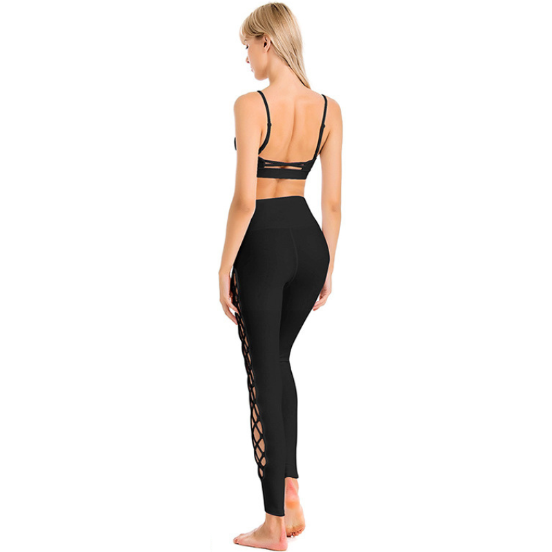 Set Yoga Premium: Reggiseno "Beautiful Back" & Leggings Super Elastici
