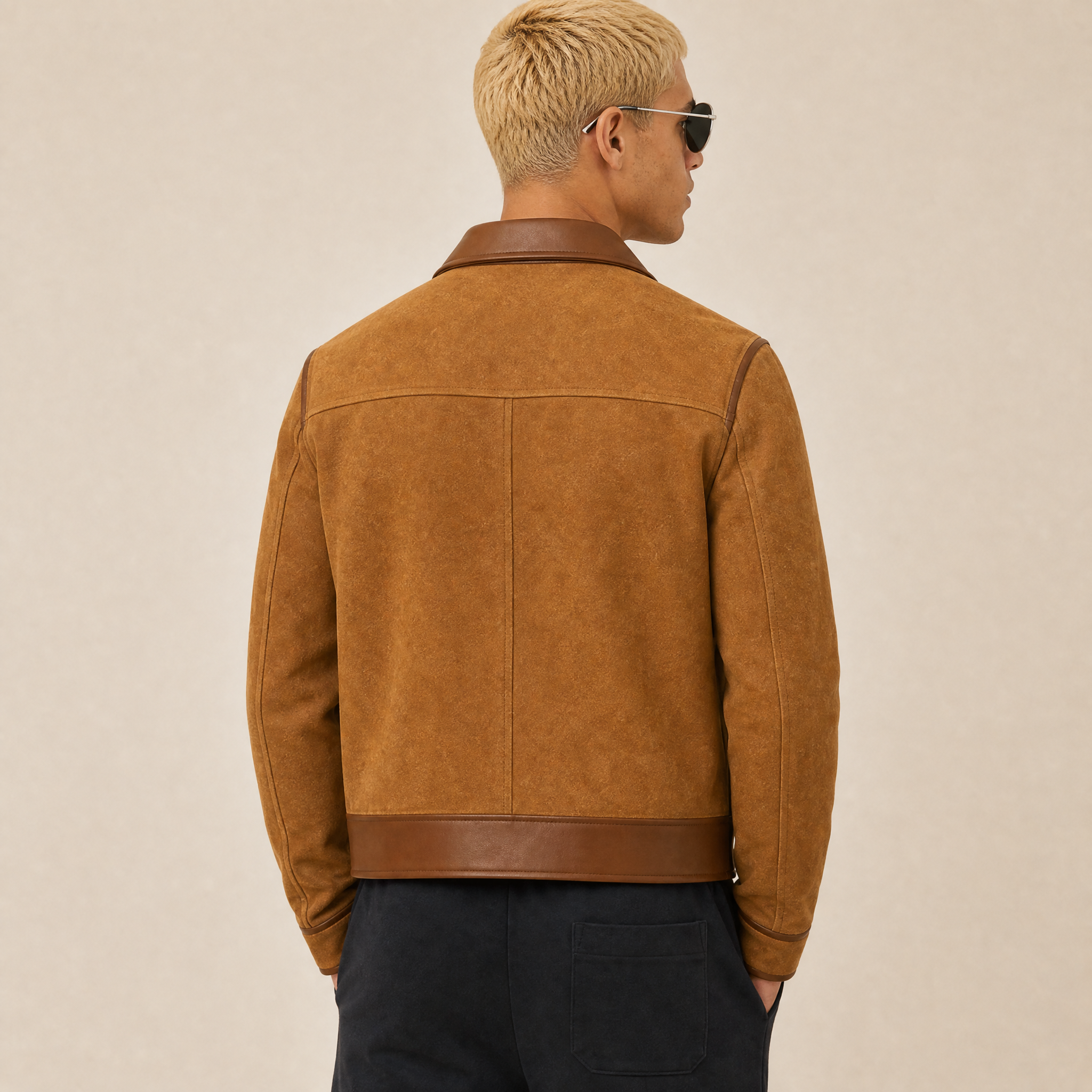 Giacca in Suede e Pelle