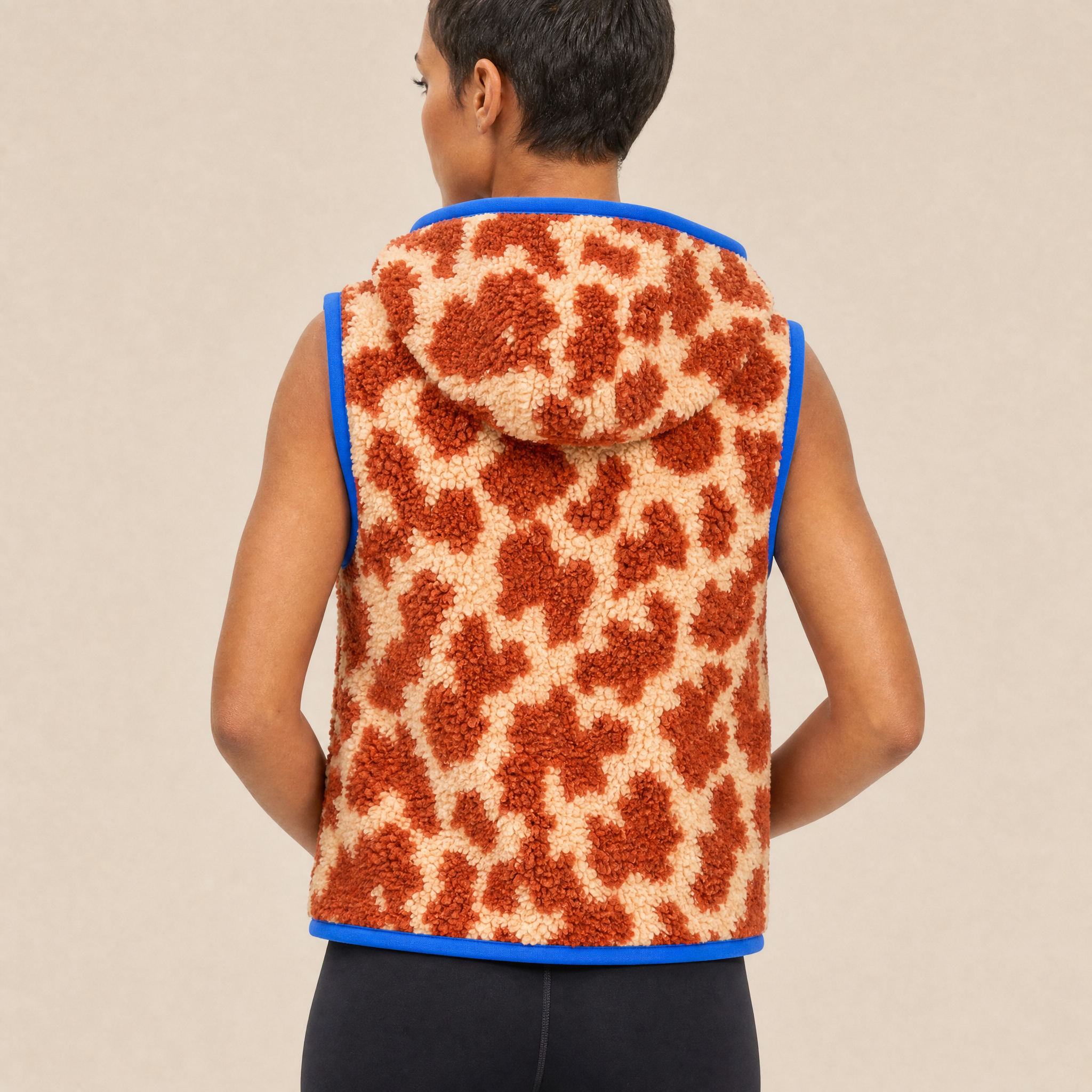 Gilet in Pile Sherpa e Fleece