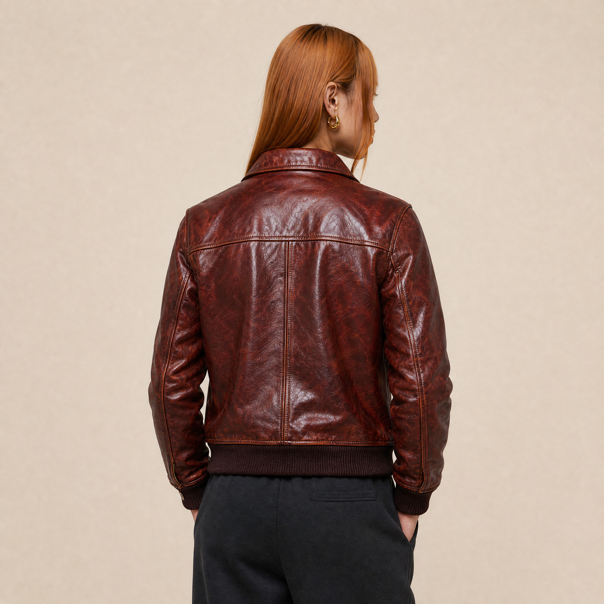 Giacca in Pelle Vintage