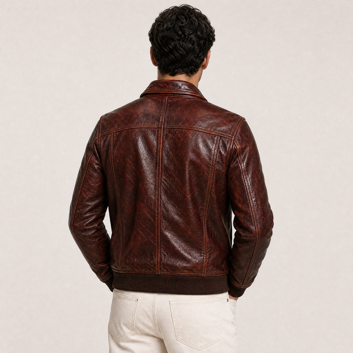 Giacca in Pelle Vintage