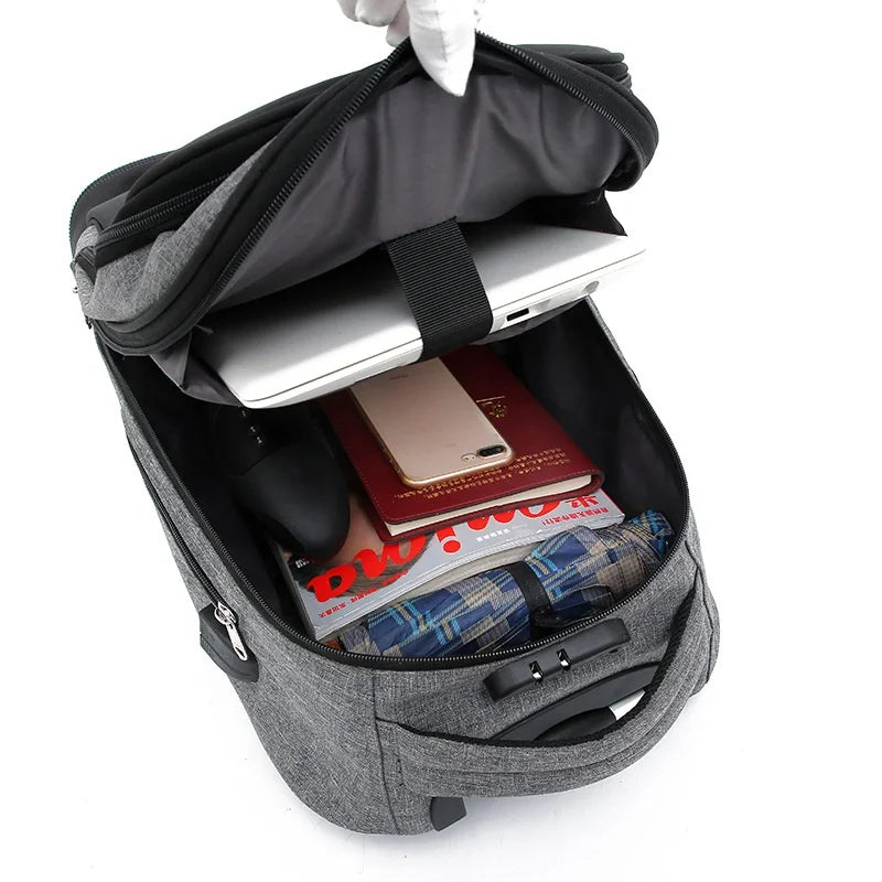 Felemi Trolley Backpack - Style and Functionality for the Modern Traveler