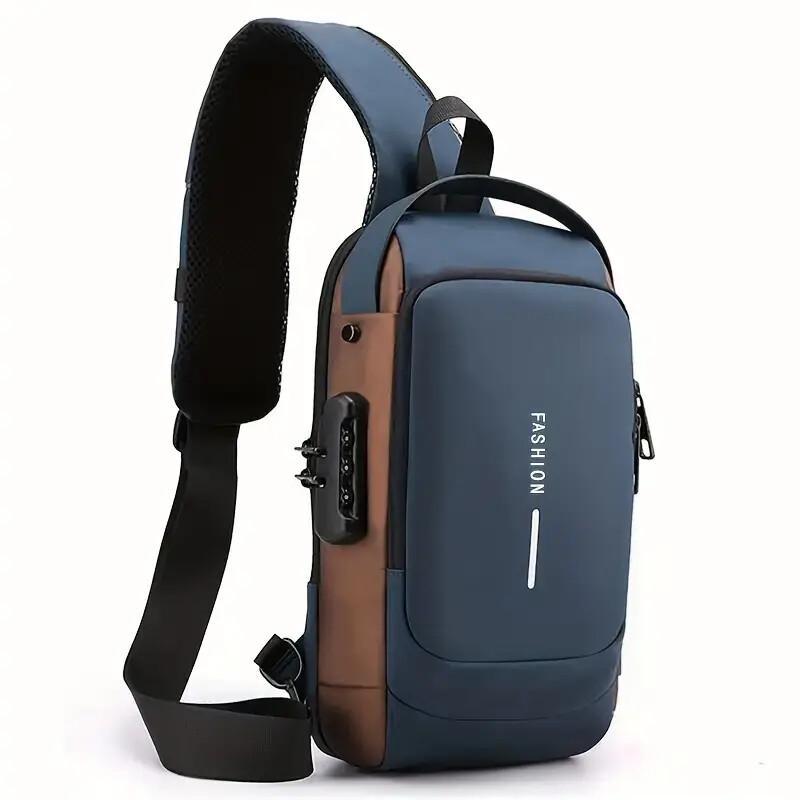 Waterproof and Anti-Theft Chest Backpack for Motorcyclists