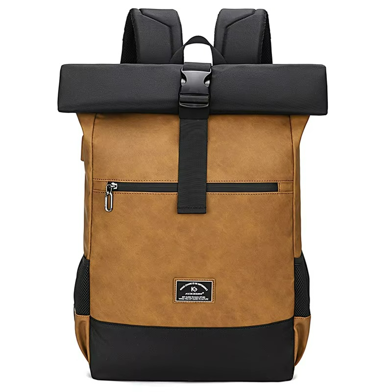 M628 Roll Top Backpack - Elegance and Functionality on the Go
