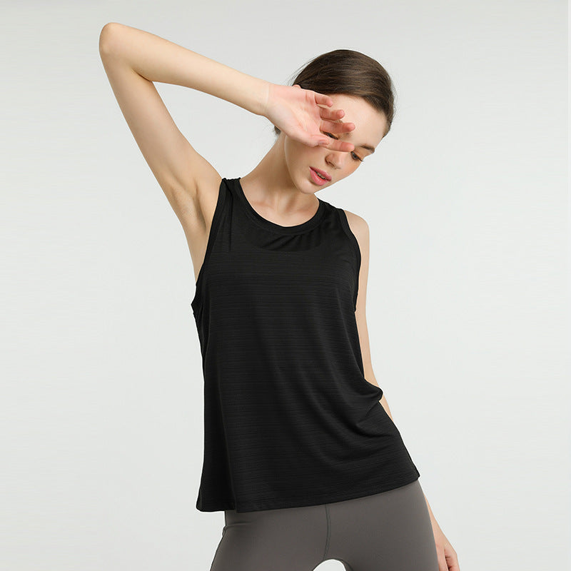 Loose Sports Vest for Women - Quick-Drying Yoga Top