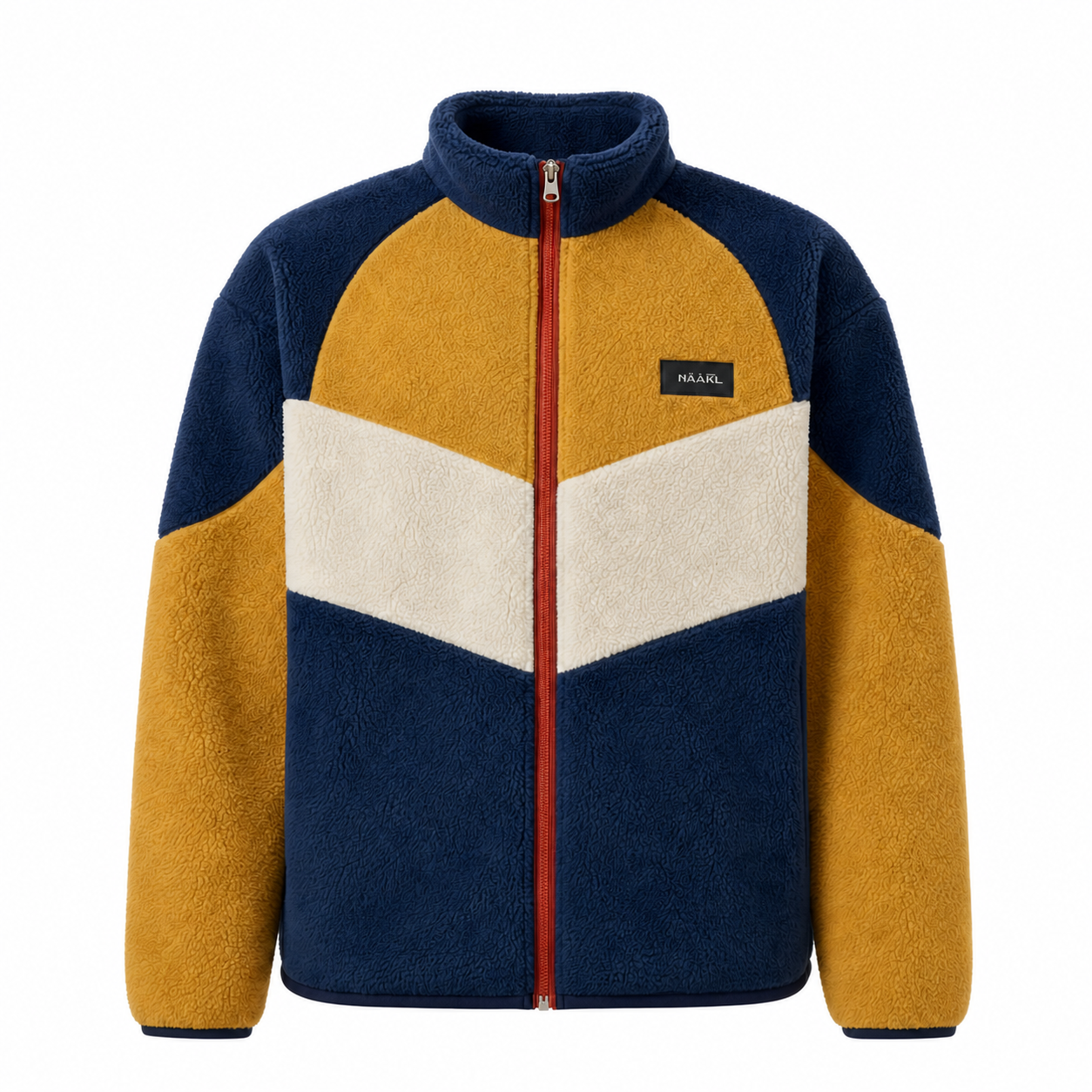 Tricolor Fleece Jacket - Bold Style and Essential Comfort