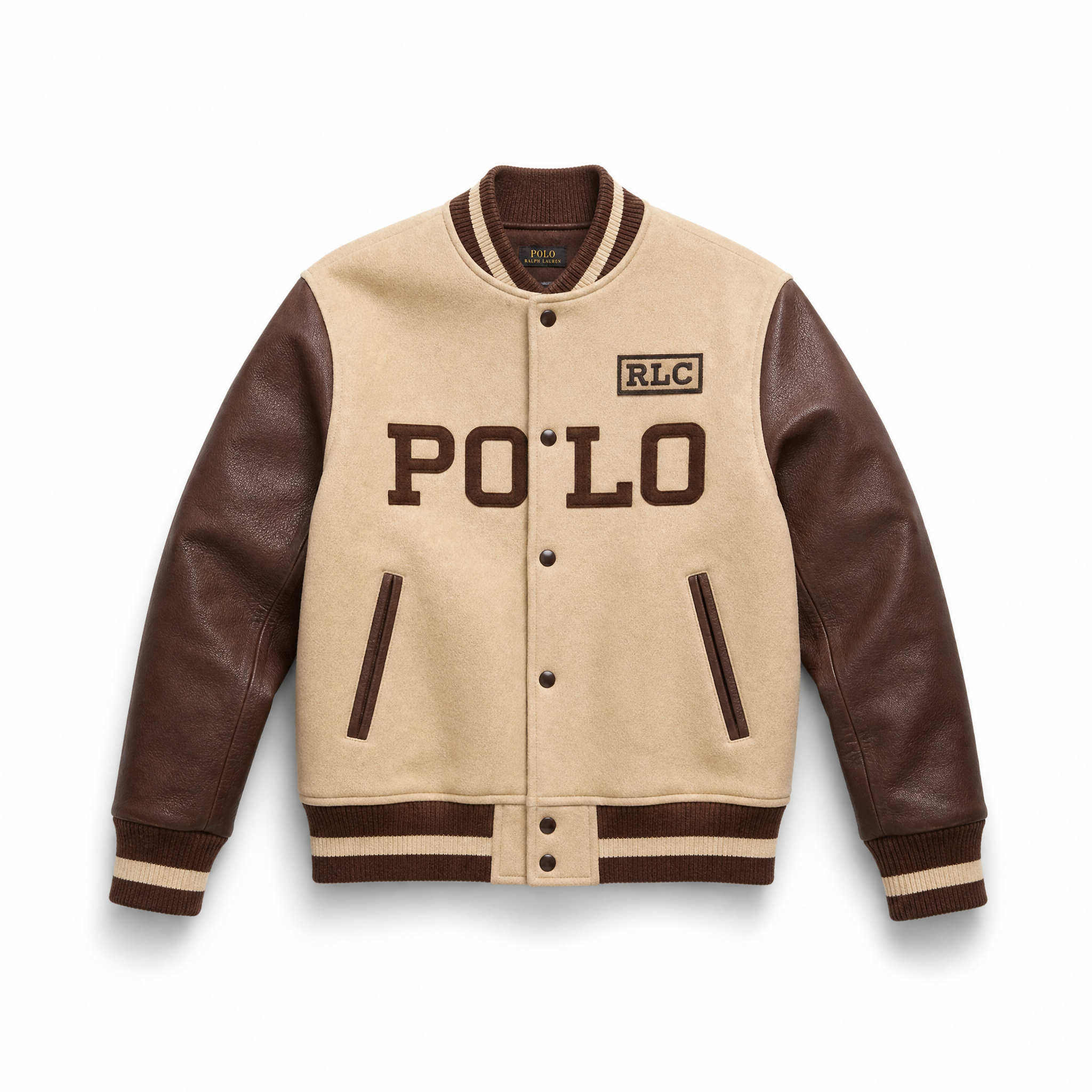 “Heritage Motion” – Varsity leather with sporty lettering