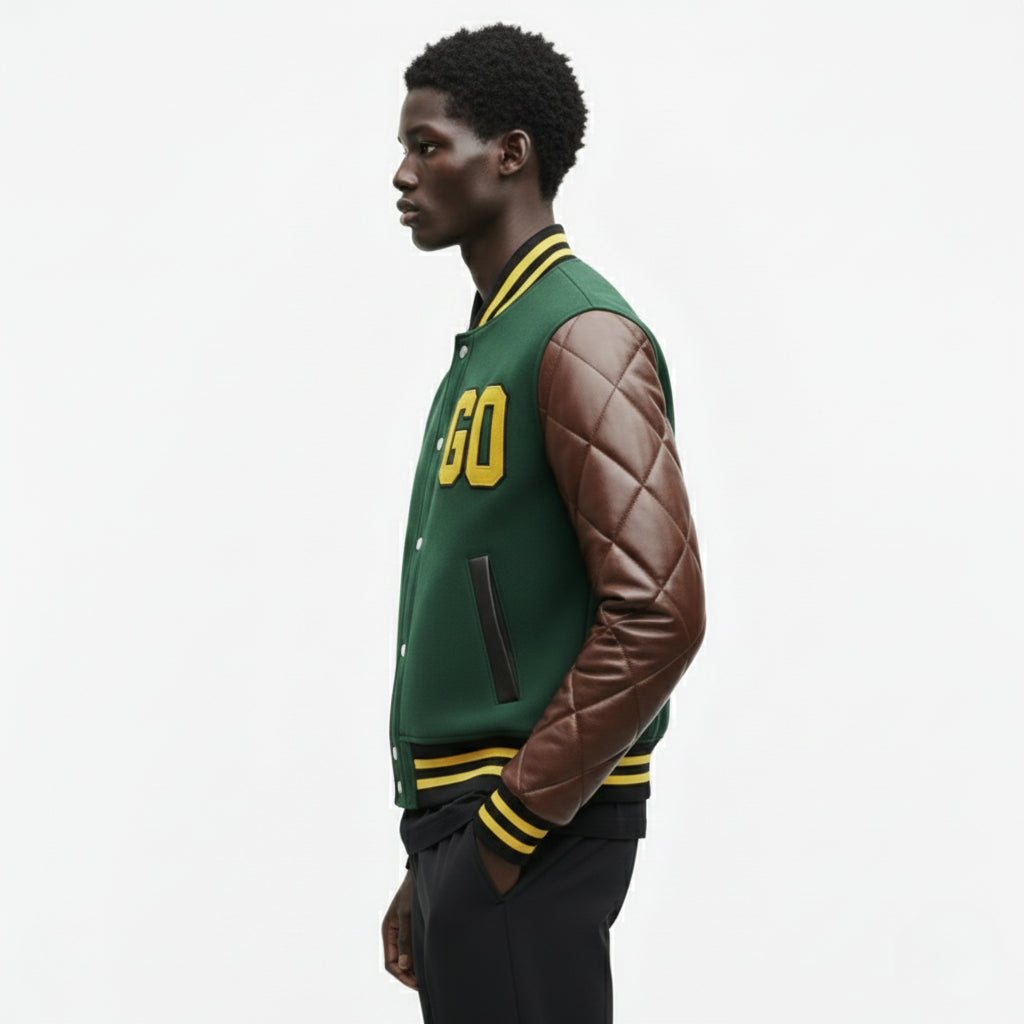 Go Milan – Varsity Jacket Elevato dallo Spirito Sportivo
