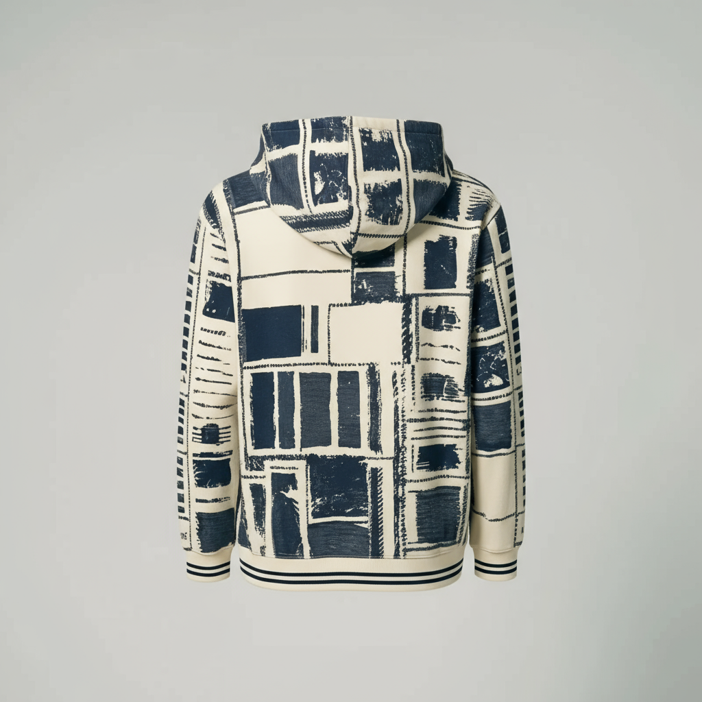 KYORE Grid Hoodie – Arte in movimento