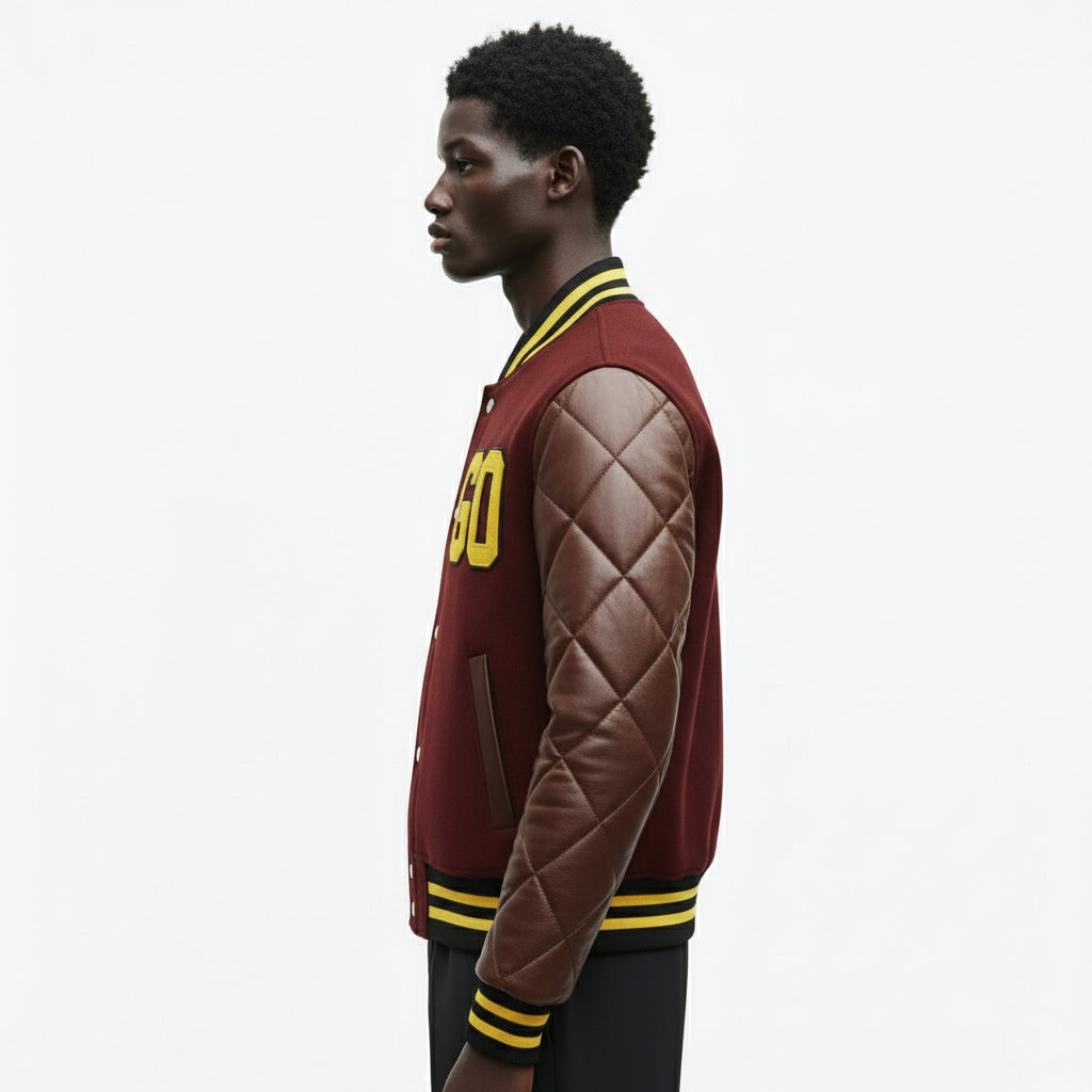 Go Milan Varsity – Lana Premium & Vera Pelle Trapuntata Artigianale