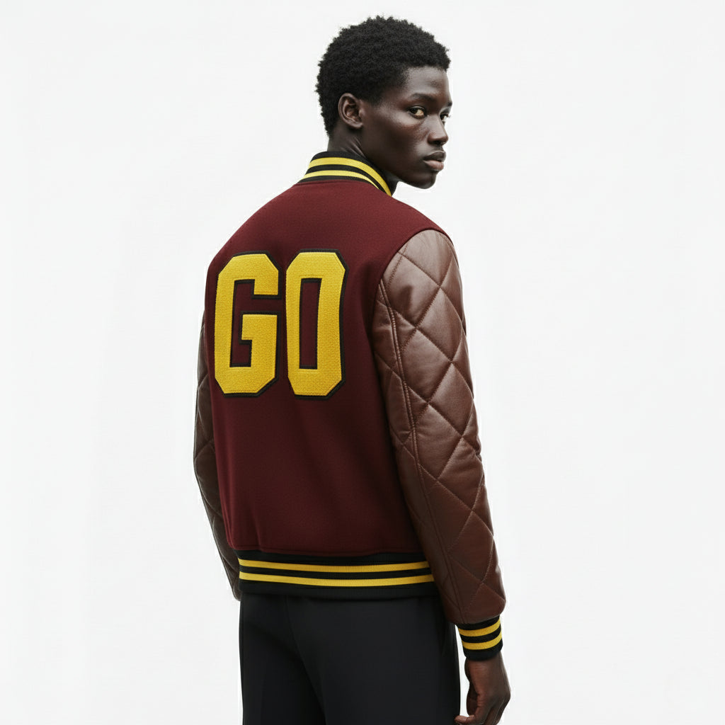 Go Milan Varsity – Lana Premium & Vera Pelle Trapuntata Artigianale