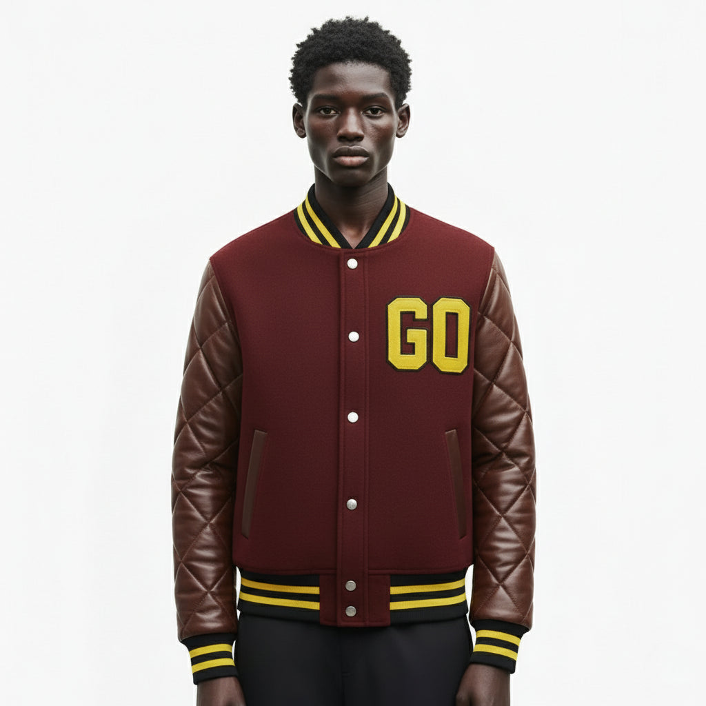 Go Milan Varsity – Lana Premium & Vera Pelle Trapuntata Artigianale