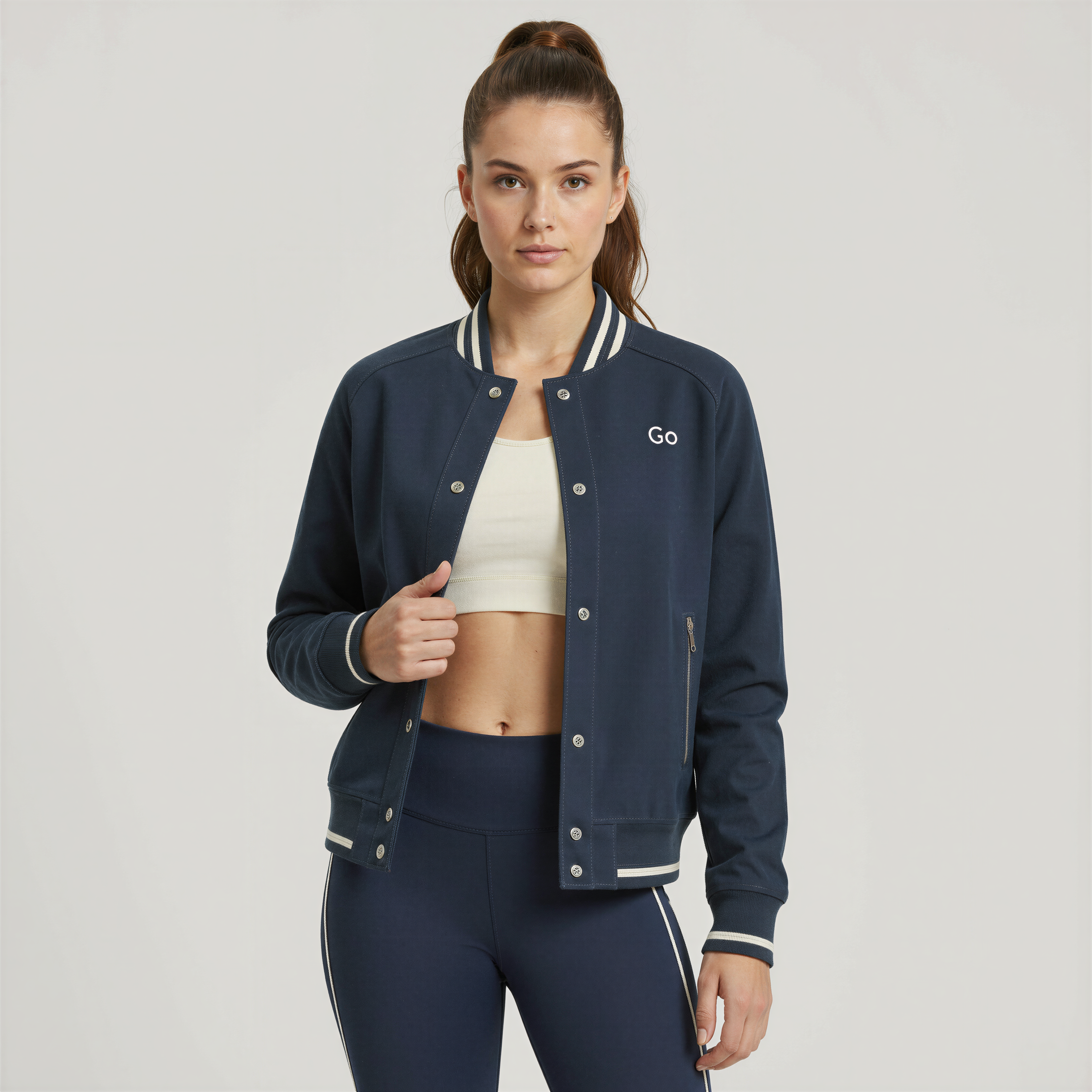 Varsity Vibes – A technical bomber jacket with timeless style