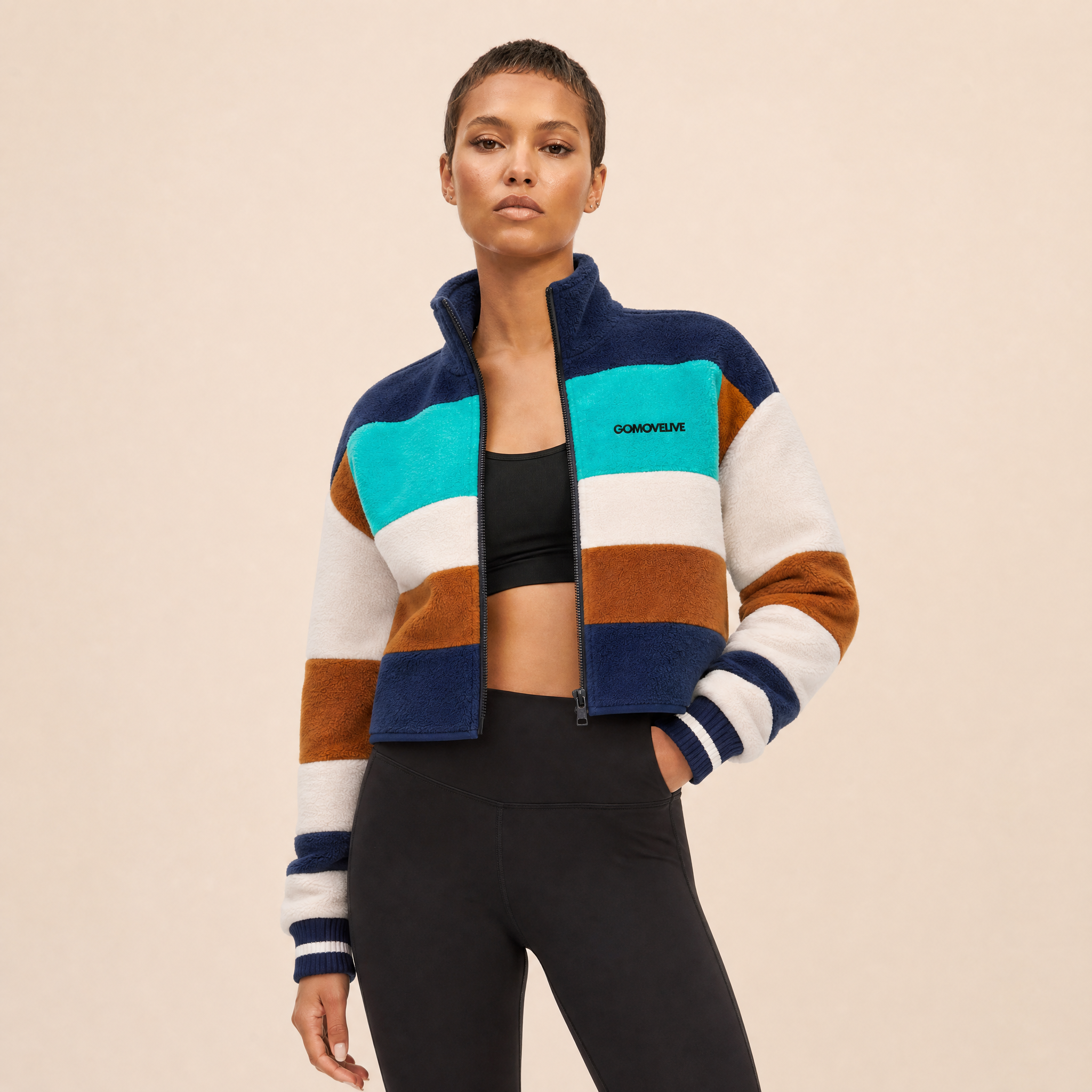 The Retro Stripe Fleece Jacket: Energy and Color for Every Adventure