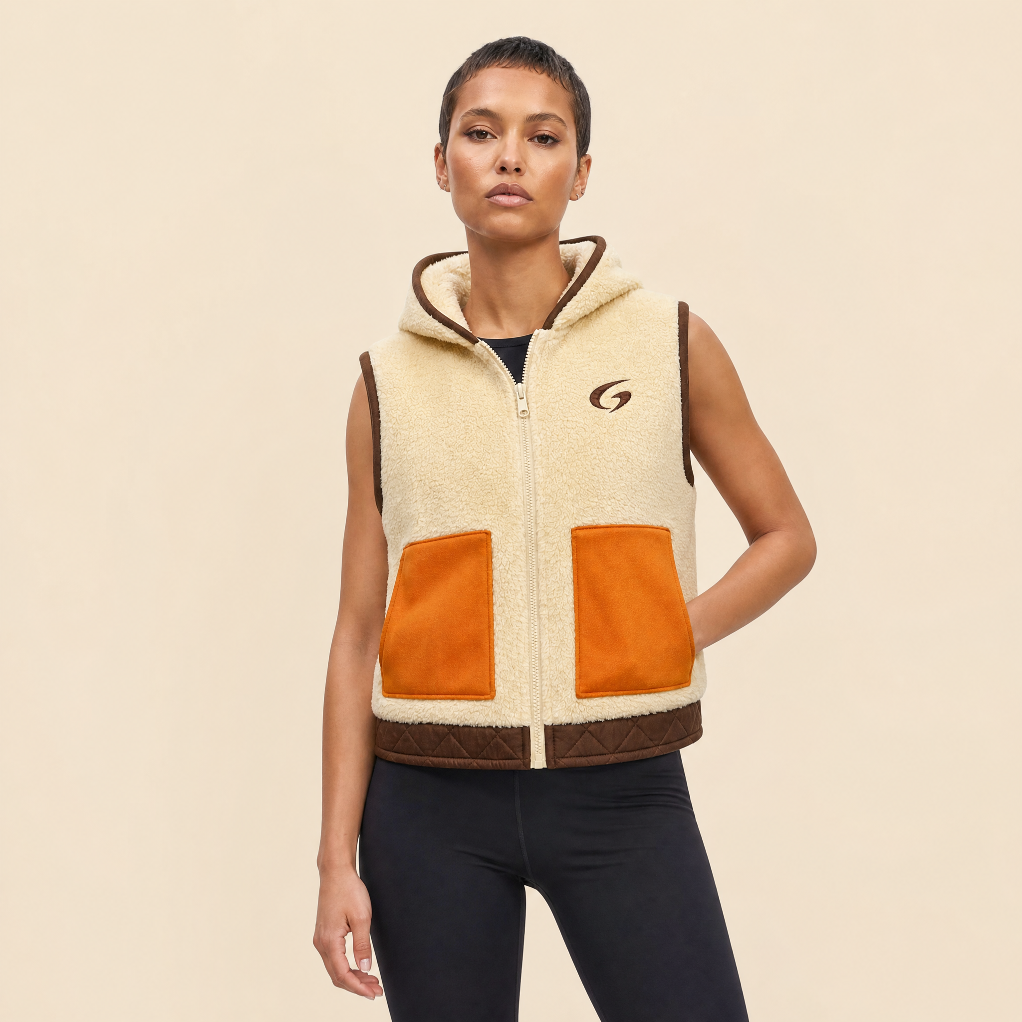 Il Gilet Hoodie Sherpa Premium