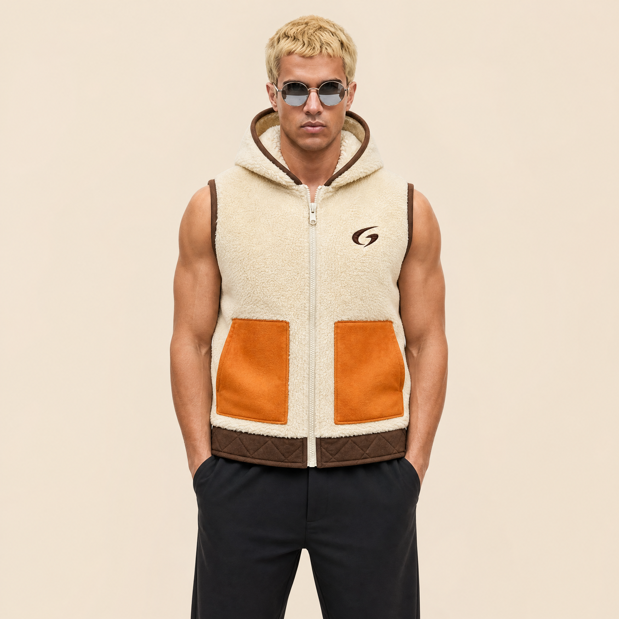 Il Gilet Hoodie Sherpa Premium