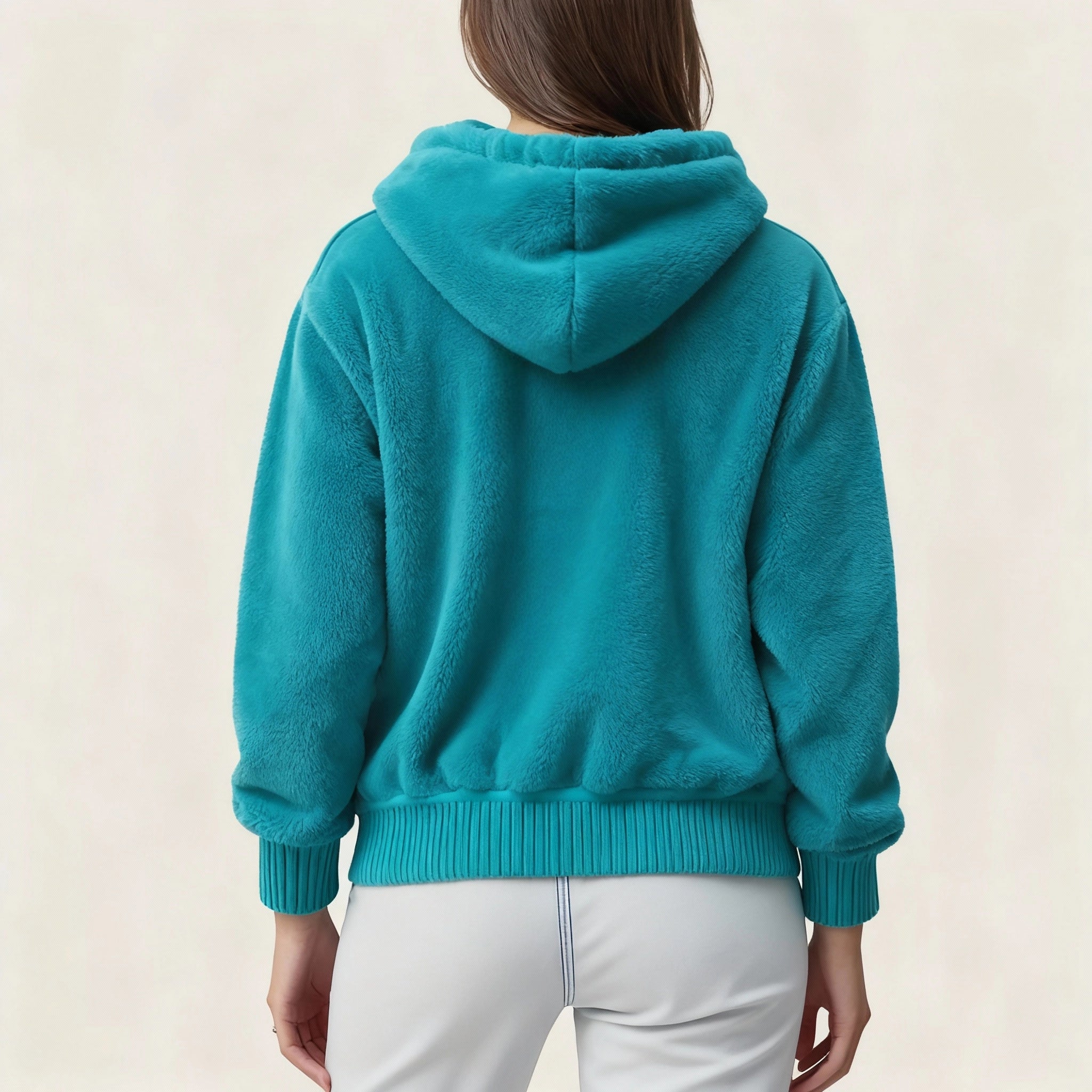 Urban Script – Felpa con Cappuccio Teal GOMOVELIVE e Stile Streetwear Iconico