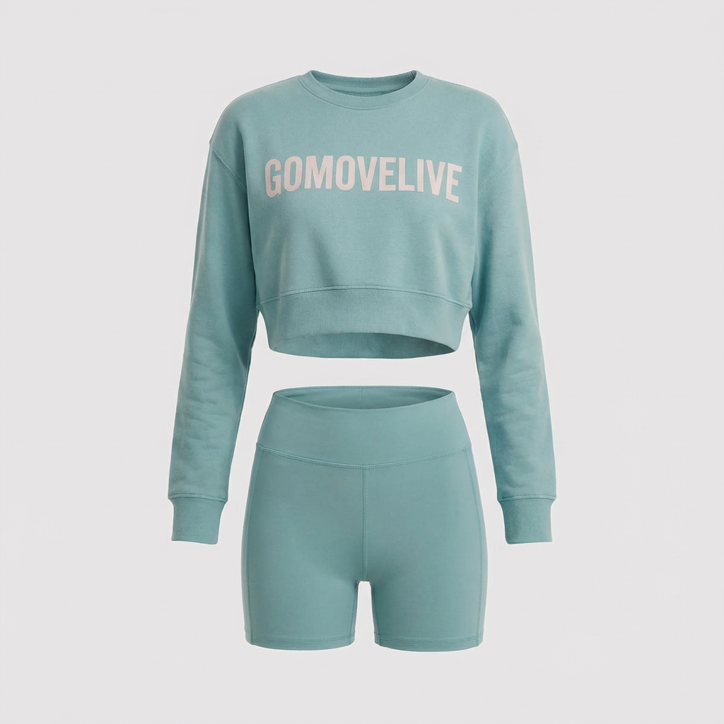 Sky Motion – Coordinato activewear con logo Gomovelive