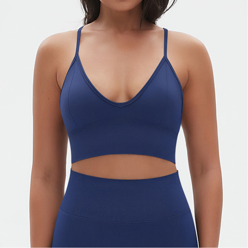 Top Sportivo Seamless con Schiena Scoperta
